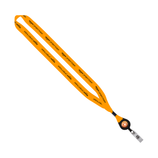 3/4" Dye-Sublimated Lanyard with Retractable Badge Reel